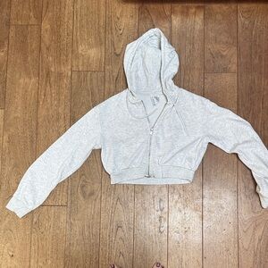H&M Divided Heather Gray Zip-Up Hoodie